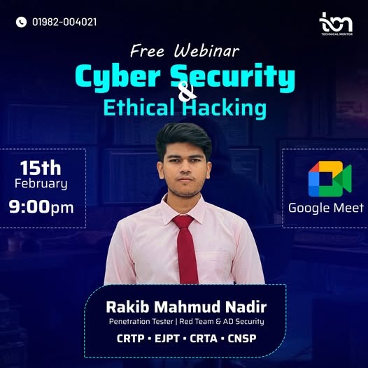 Cybersecurity Essentials Webinar Poster — Career Guidelines Session